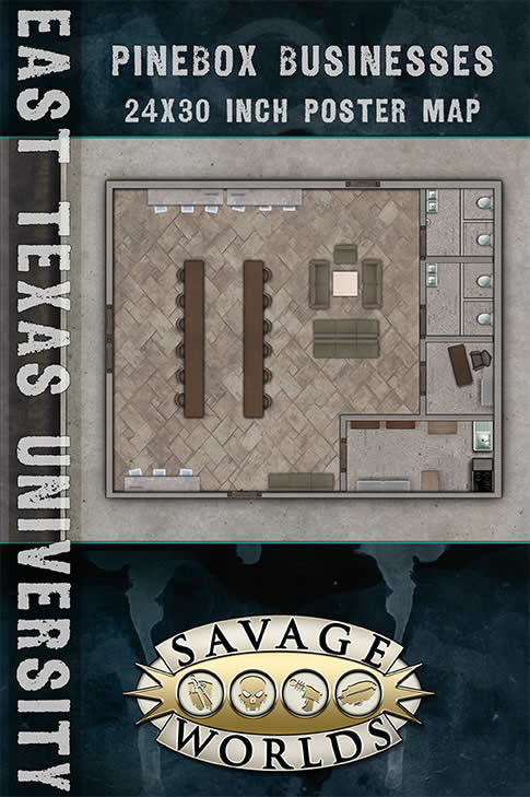 Savage Worlds Business/Library East Texas University RPG Map S2P