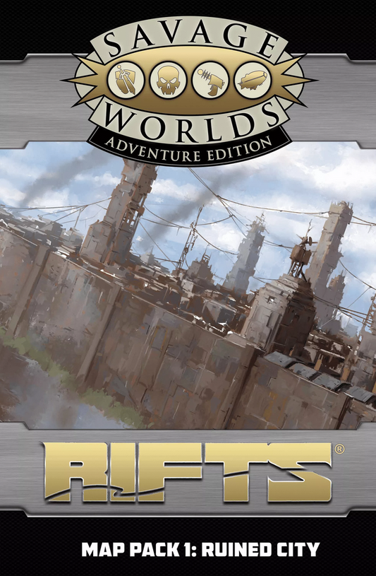 Rifts for Savage Worlds: Map Pack 1 - Ruined City SWADE