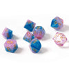 Baby Gummies Resin Dice Set with Gold Numbers - 16mm 7-Piece Polyhedral Dice