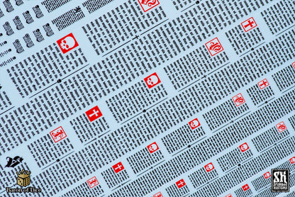 Latin Scripture | Waterslide Decals | Baron of Dice x Scumb4g Kustoms