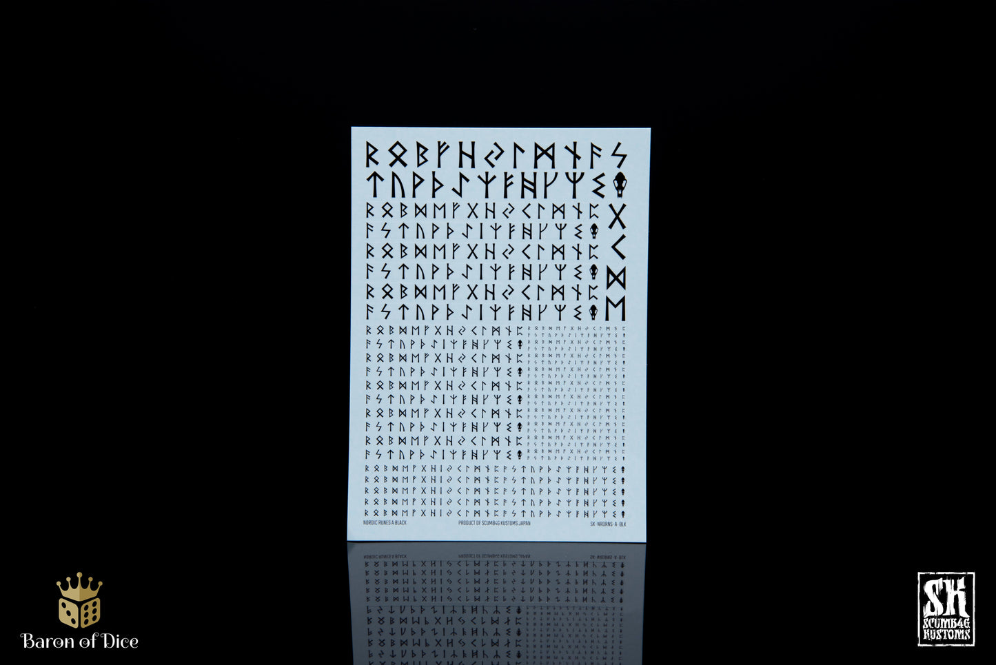Nordic Runes A | Waterslide Decals | Baron of Dice x Scumb4g Kustoms