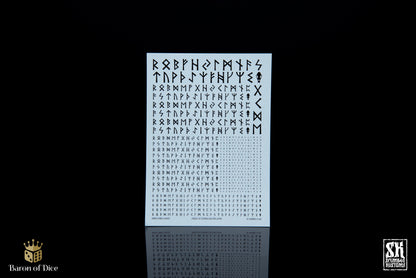 Nordic Runes A | Waterslide Decals | Baron of Dice x Scumb4g Kustoms