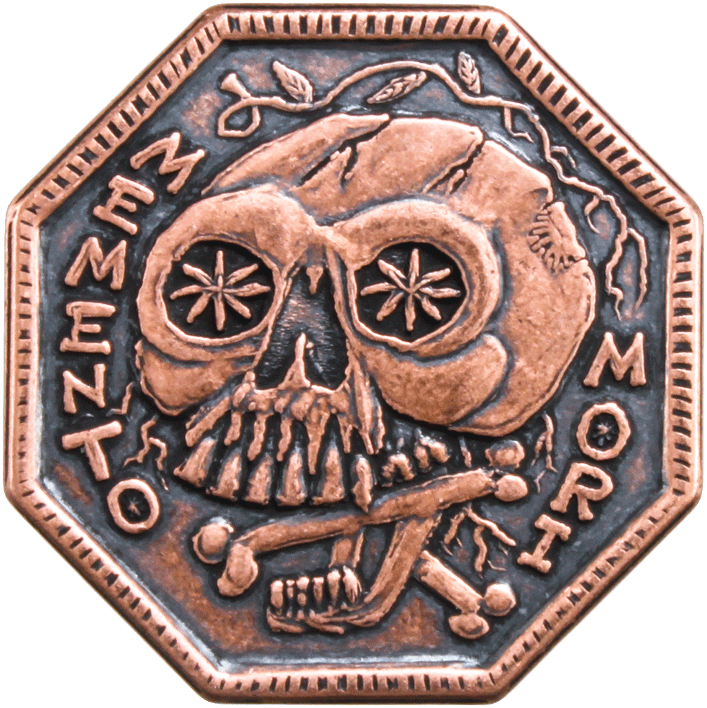 Memento Mori / Memento Vivere Reminder Coin