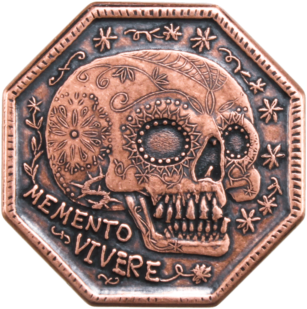Memento Mori / Memento Vivere Reminder Coin