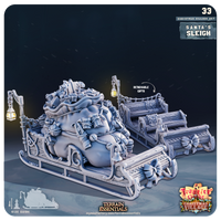 3D Printed Cast n Play Christmas Village Terrain Set 28mm 32mm D&D