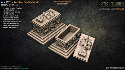 Requiem Sarcophagus Miniature – Gothic Tomb Terrain