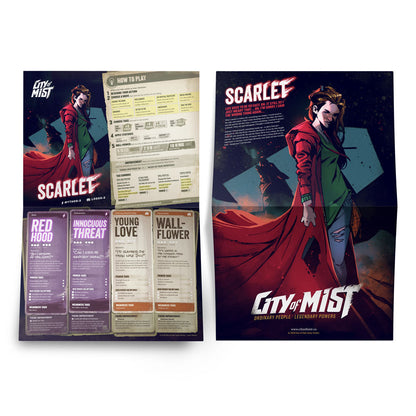 City of Mist Character Folio Pack — 14 Pregen Character Folios