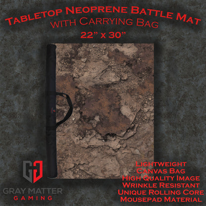 Scarred Badlands - Neoprene Battle Mat with Bag