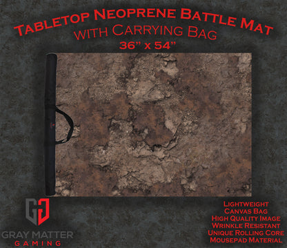 Scarred Badlands - Neoprene Battle Mat with Bag