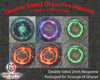 Light and Lightning Double-Sided Neoprene Objective Markers 7.57" - Wargaming Tokens Set of 6