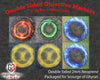Light and Lightning Double-Sided Neoprene Objective Markers 7.57" - Wargaming Tokens Set of 6