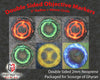 Light and Lightning Double-Sided Neoprene Objective Markers 7.57" - Wargaming Tokens Set of 6