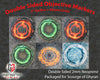 Light and Lightning Double-Sided Neoprene Objective Markers 7.57" - Wargaming Tokens Set of 6