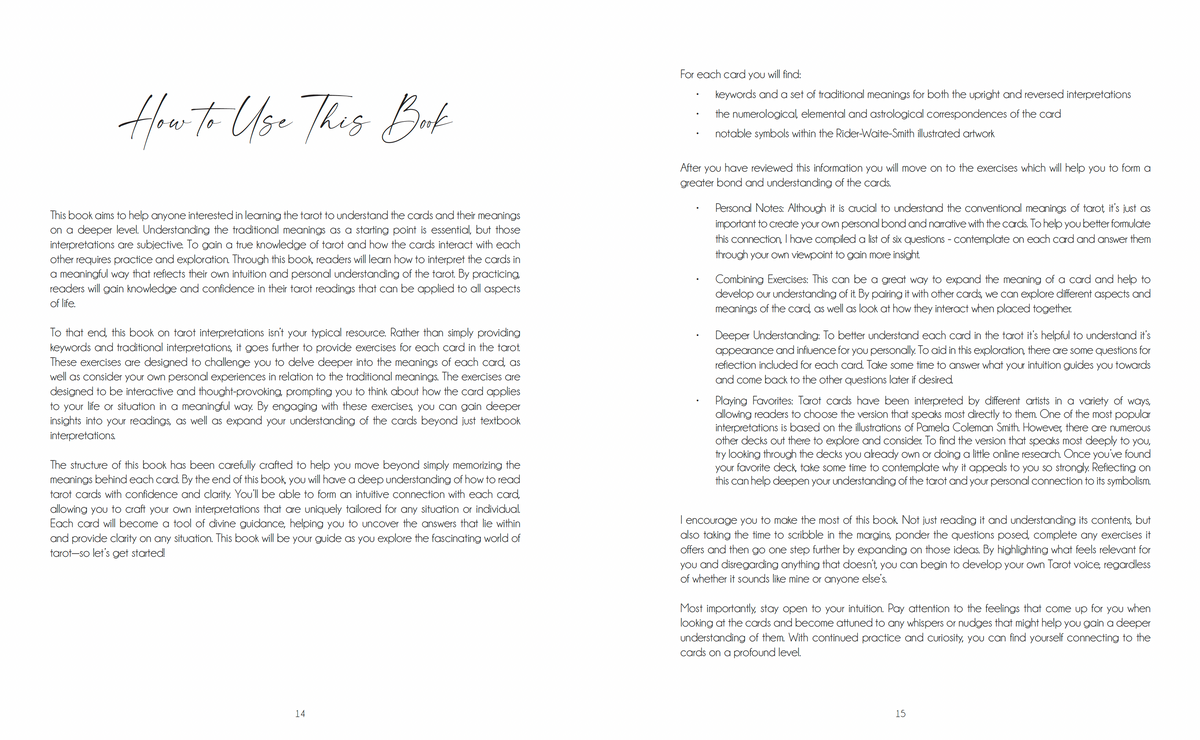 Decoding the Cards: A Tarot Workbook for Intuitive Exploration