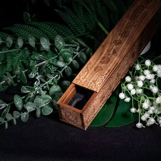 Runebound Wooden Dice Vault | Premium TTRPG Dice Storage