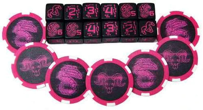 Shadowrun RPG: Dice & Edge Tokens - Pink (6E)