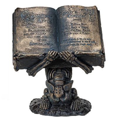 Skeleton holding Spell Book