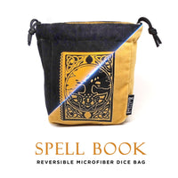 Spell Book Reversible Microfiber Self-Standing Large Dice Bag