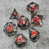 Smaug's Eye |  7 Piece Moving Eye DnD Dice Set | Acrylic RPG Gaming Dice