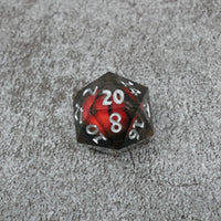 Smaug's Eye |  7 Piece Moving Eye DnD Dice Set | Acrylic RPG Gaming Dice