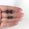 Sneak Attack D20 Stud Earrings - Green Black Rogue Dice Jewelry
