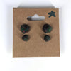 Sneak Attack D20 Sterling Silver Stud Earrings - Rogue Dice Jewelry