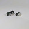 Sneak Attack D20 Sterling Silver Stud Earrings - Rogue Dice Jewelry