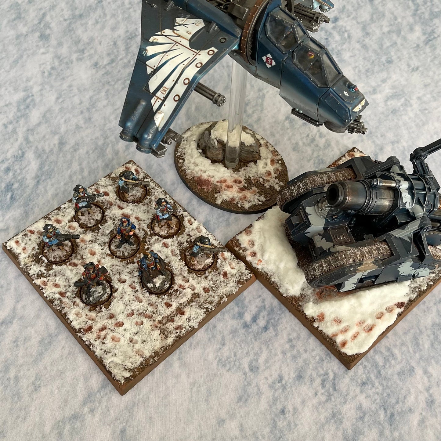 60x44" 'Snow' F.A.T. Mat Battle Gaming Mat
