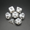 Snowy Owl - 7 Piece DnD Dice Set | Acrylic RPG Gaming Dice