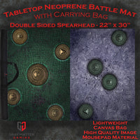 Spearhead Season 2 - Broken Cobblestone & Desert Paths - Neoprene Battle Mat with Bag