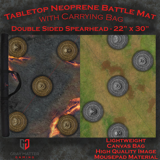 Spearhead - Infernal Steppes & Traveler's Road - Neoprene Battle Mat - Warhammer Spearhead AoS Age of Sigmar
