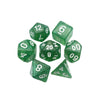 Spearmint Drop - 7 Piece DnD Dice Set | Acrylic RPG Gaming Dice
