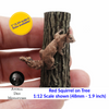 Red Squirrel in Tree - 1:12 Scale Choose a Size miniature figurine by Animal Den Miniatures