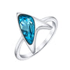 Star Trek X RockLove Blue Crystal Delta Ring
