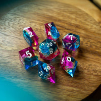 Starlit Rift Resin DND Dice Set