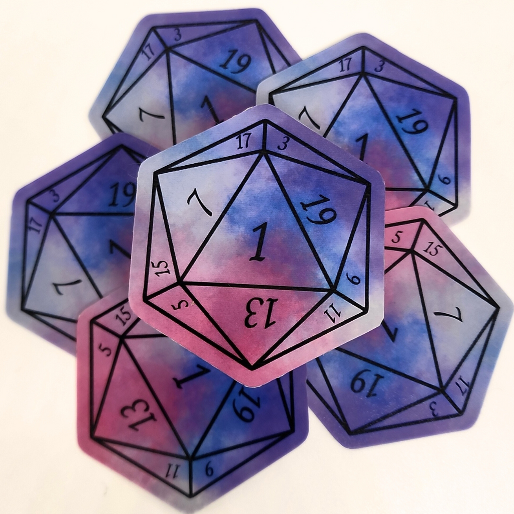 Detect Magic Nat 1 D20 Sticker