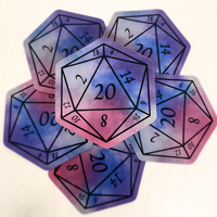 Detect Magic Nat 20 D20 Sticker