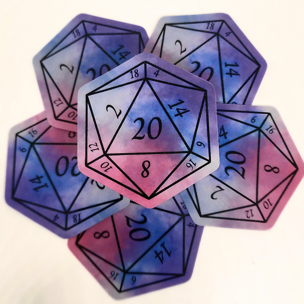 Detect Magic Nat 20 D20 Sticker