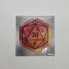 Fireball Nat 20 D20 Sticker