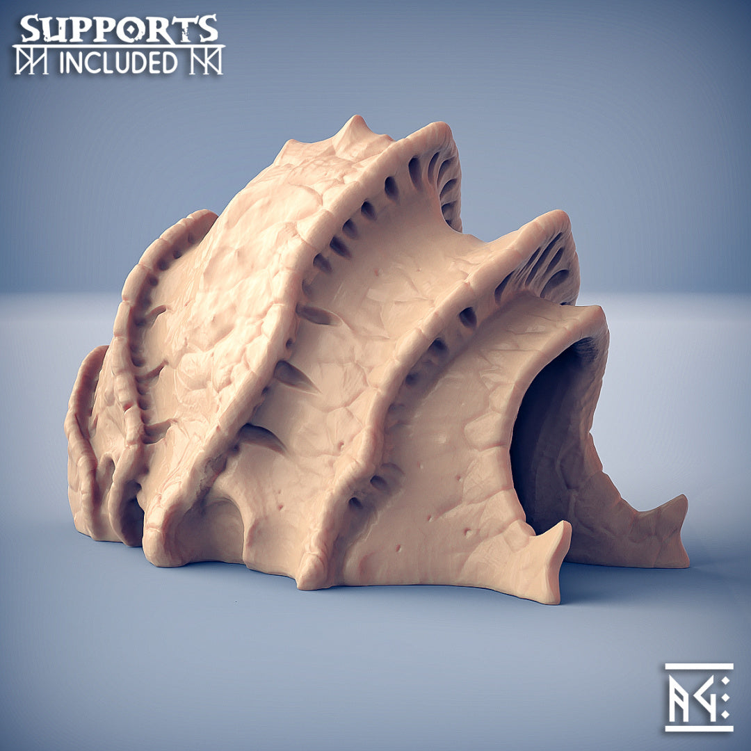 Artisan Guild Subterrain Carapace Entrance — Scourgeland Survivors – 3D Printed 28mm 32mm