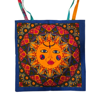 Multi Color Sun Tote Bag 18x18"