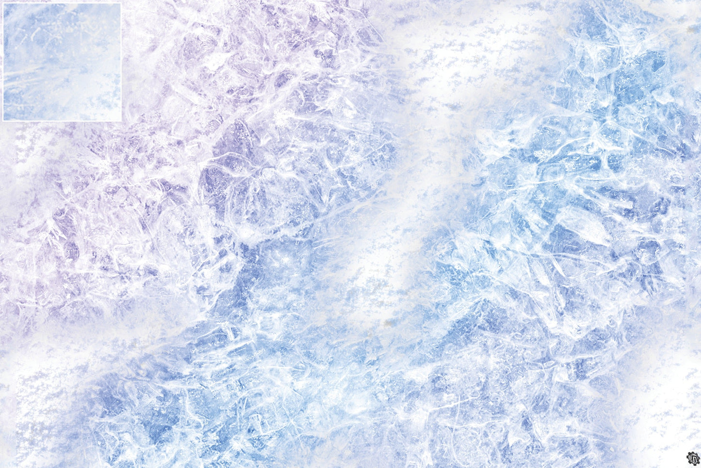 Mats by Mars: Frozen Lake Tabletop Wargaming Play Mat