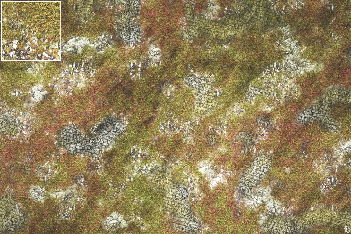 Mats by Mars: Abandoned City Tabletop Wargaming Play Mat