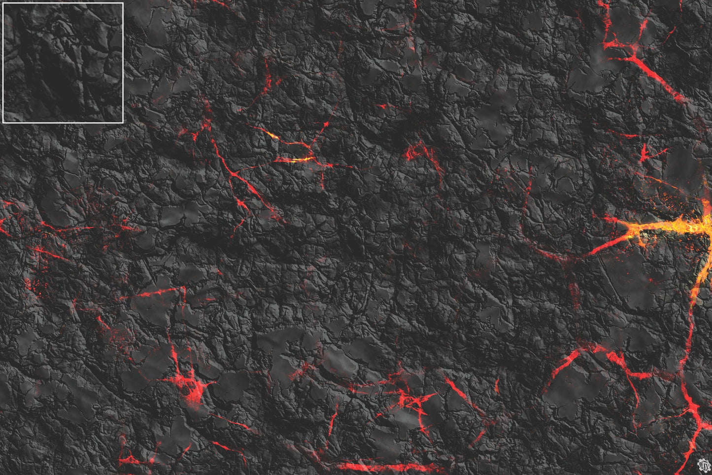 Mats by Mars: Molten Crust Tabletop Wargaming Play Mat