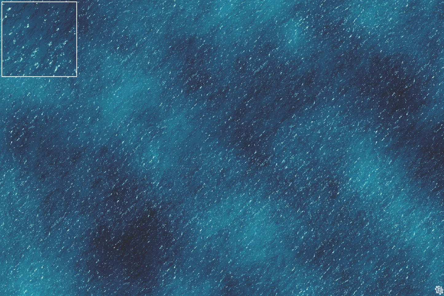 Dark Caribbean Tropical Play Mat - Premium Tabletop Wargaming Surface by Mats by Mars