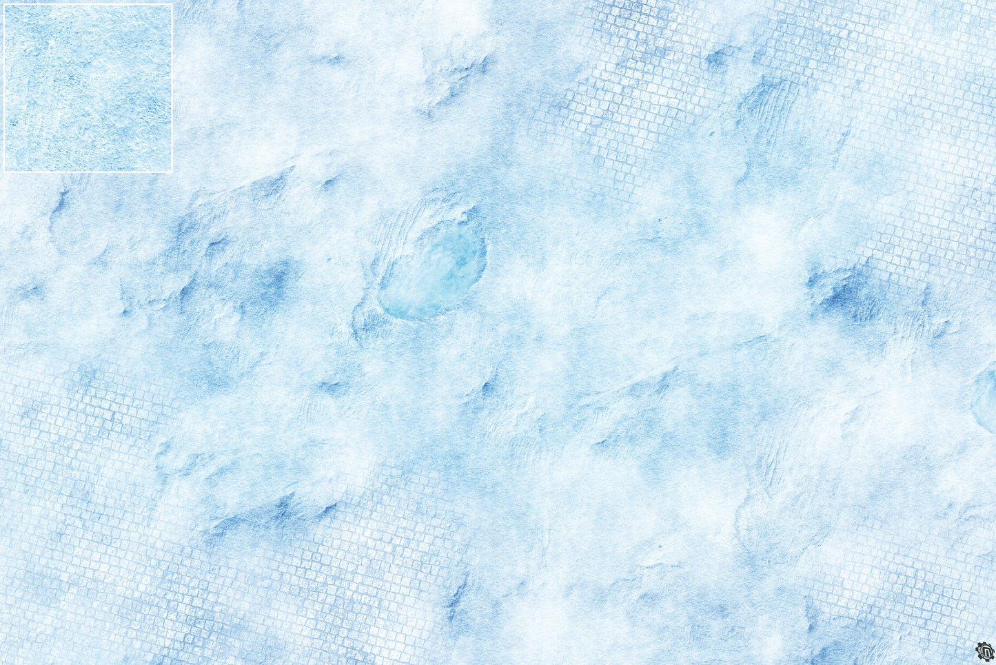 Mats by Mars: Frosty Cobbles Tabletop Wargaming Play Mat