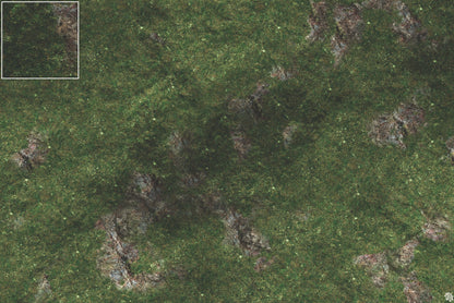 Mats by Mars: Green Hills Tabletop Wargaming Play Mat - Premium Gaming Surface