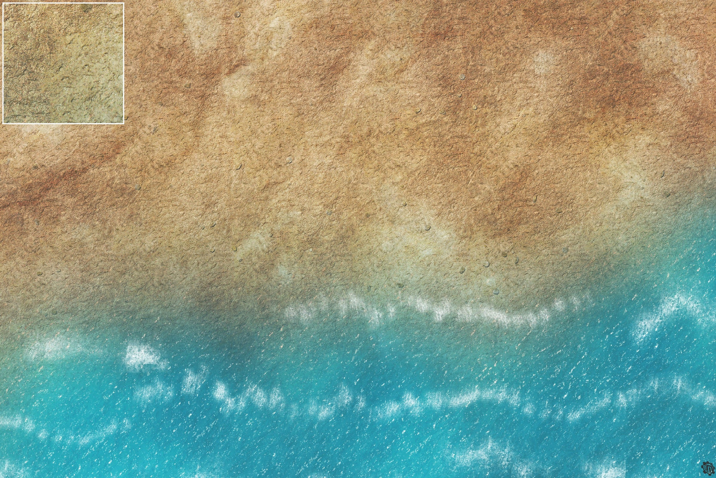 Mats by Mars: Treasure Beach Tabletop Wargaming Play Mat