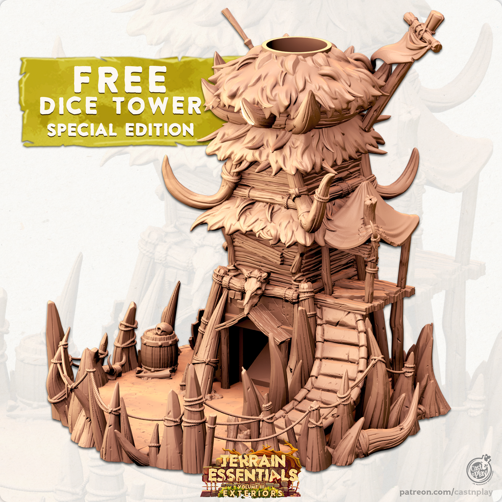 3D Printed Orc Dice Tower
