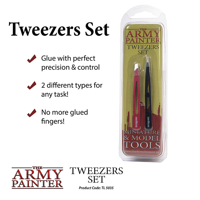 Army Painter Tweezers Set - Precision Miniature Assembly Tools